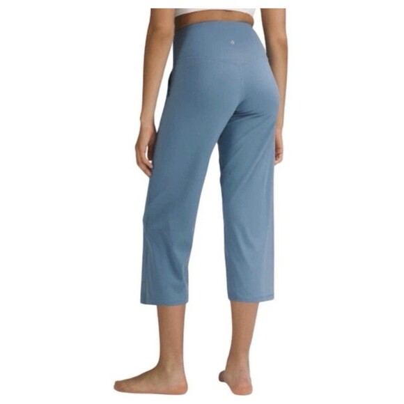 Lululemon Align High-Rise Wide-Leg Cropped Pant 23" Blue Size 2 Yoga Activewear - Picture 3 of 9